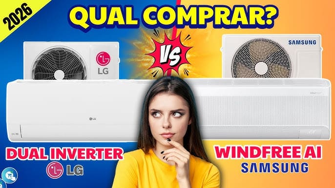 LG Dual Inverter Voice 9000 vs Samsung WindFree Digital Inverter 9000 – qual escolher em 2026